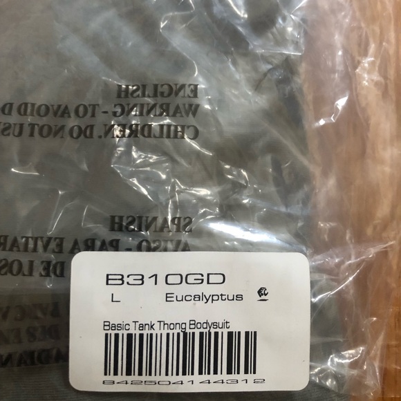 Los Angeles Apparel Basic Tank Thong Bodysuit - Picture 4 of 4